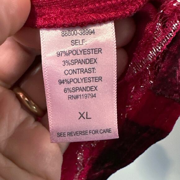 Energé World Wear Velvet Tunic Women's size XL - Picture 5 of 5